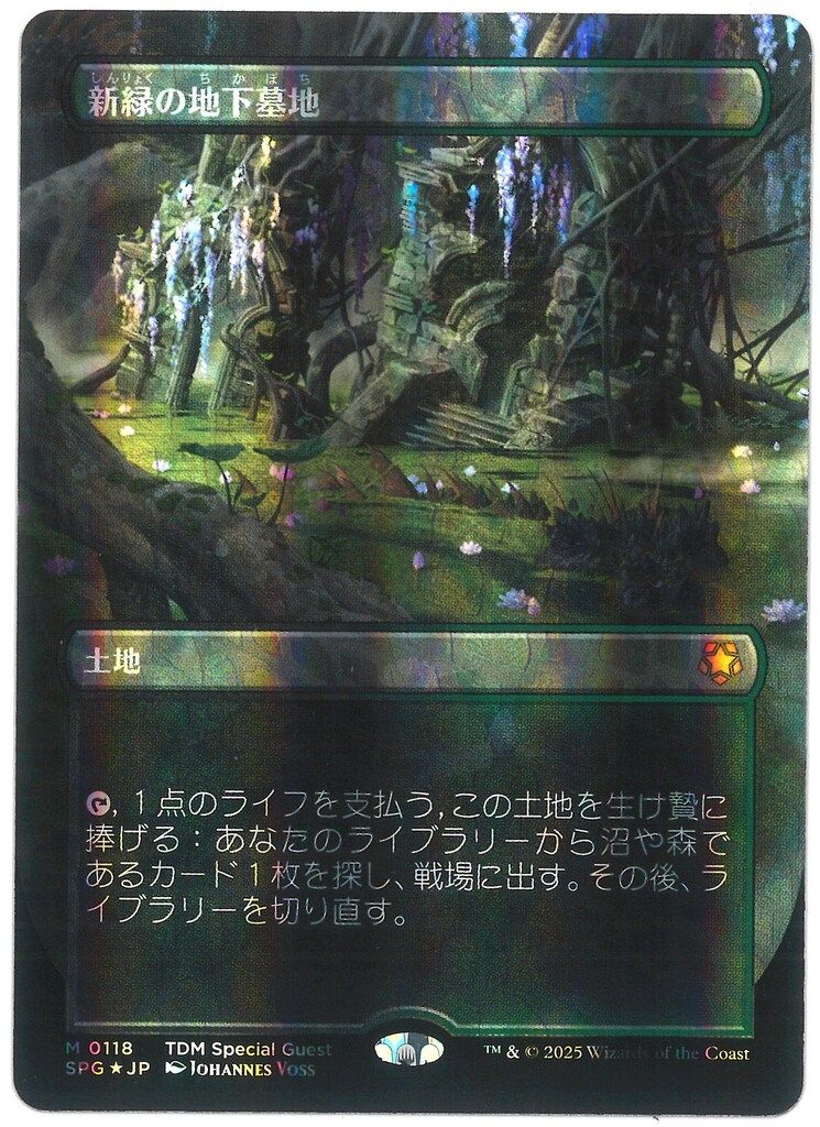 MTG SPG 【日・ドラゴンスケイルFoil】新緑の地下墓地/Verdant