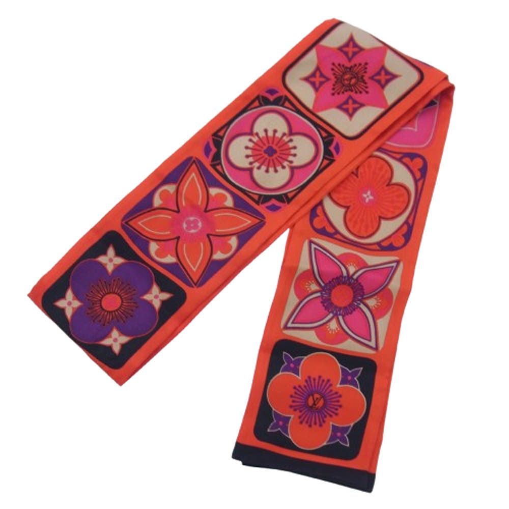 LOUIS VUITTON ルイ ヴィトン M73085 バンドー ツイリー フラワー シルク レッド系 新古品