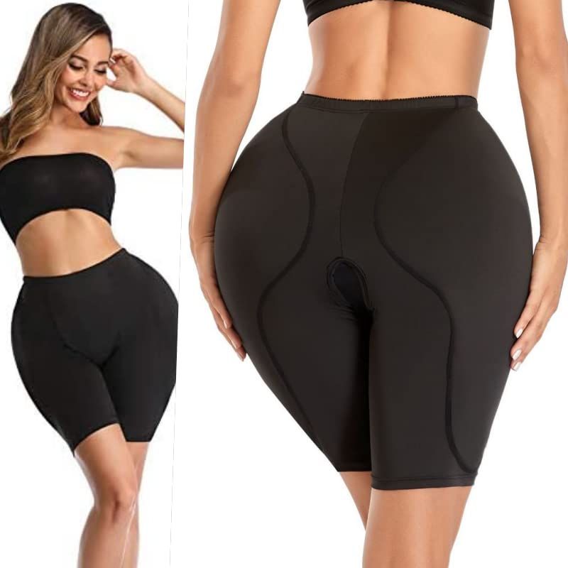 [ALL DAY Shining] ヒップアップ 美尻 パンツ ロングタイプ 下着 変装 男の娘 女装用 弾力性 ウエストすっきり くびれ 太もも ハイウエスト パーティー 宴会 出し物 (JP， アルファベット， M， ブ