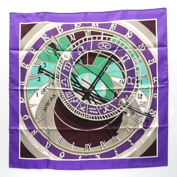 HERMES カレ90 MECANIQUE DU TEMPS 時の仕掛け 002118S-18