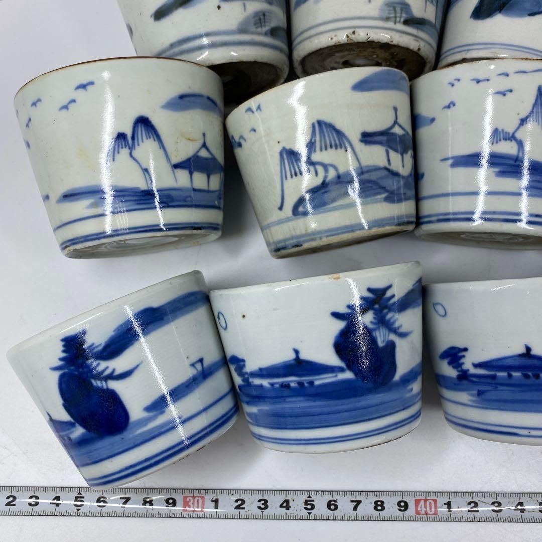 古伊万里 染付 蕎麦猪口18客B 東さ6-1209② - メルカリ