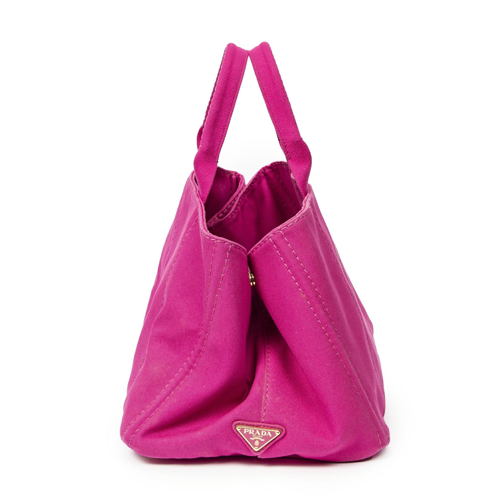 PRADA プラダラージカナパトートフューシャカナパキャンバスA