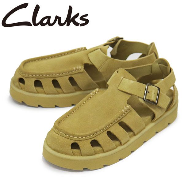 Clarks (クラークス) 26181007 Meare Buckle メア バックル メンズ シューズ Drk Maple Sde CL137 UK7-約25.0cm