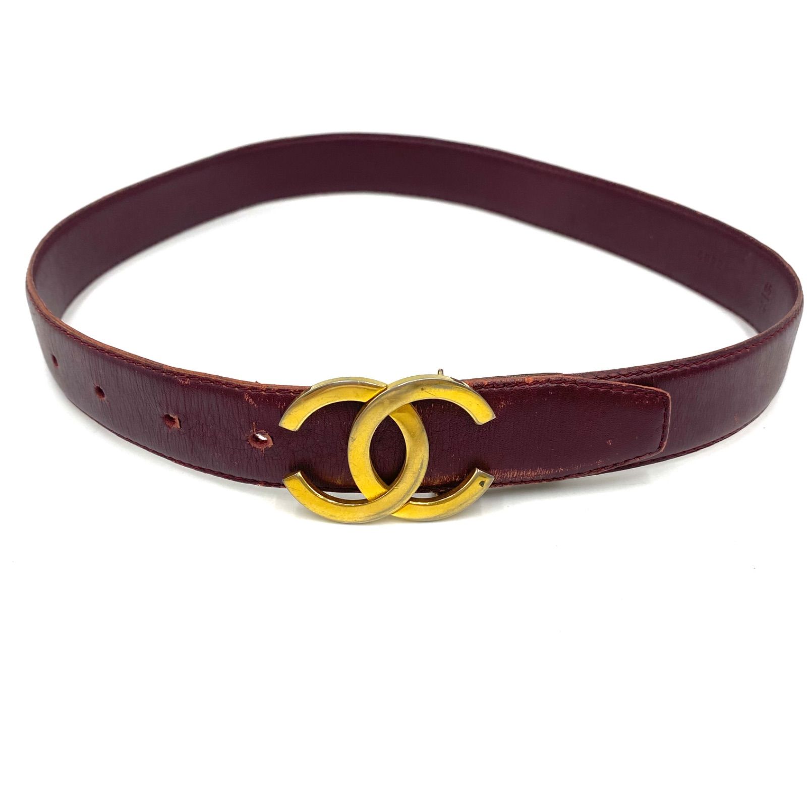 希少 CHANEL シャネル ココマーク ベルト ウエスト サッシュ