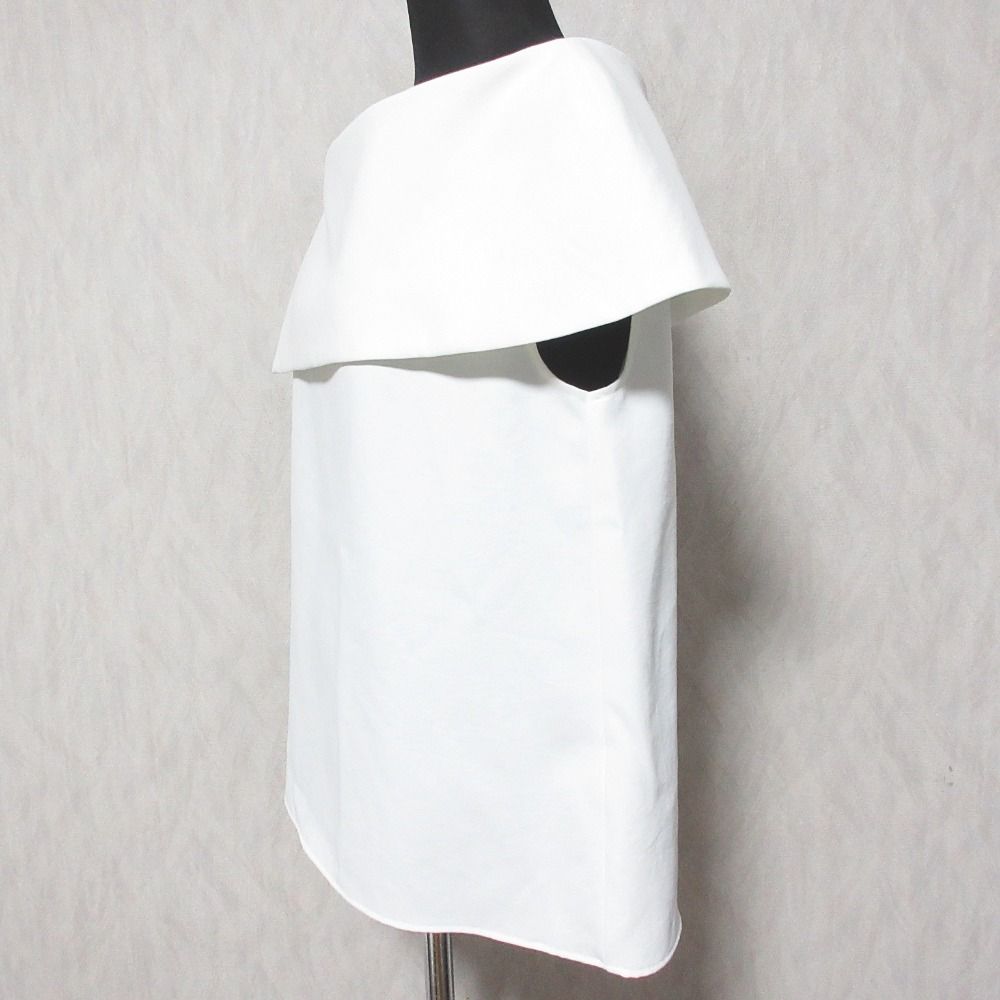 Noble - NOBLE シルキークロスケープブラウス ホワイトの通販 by