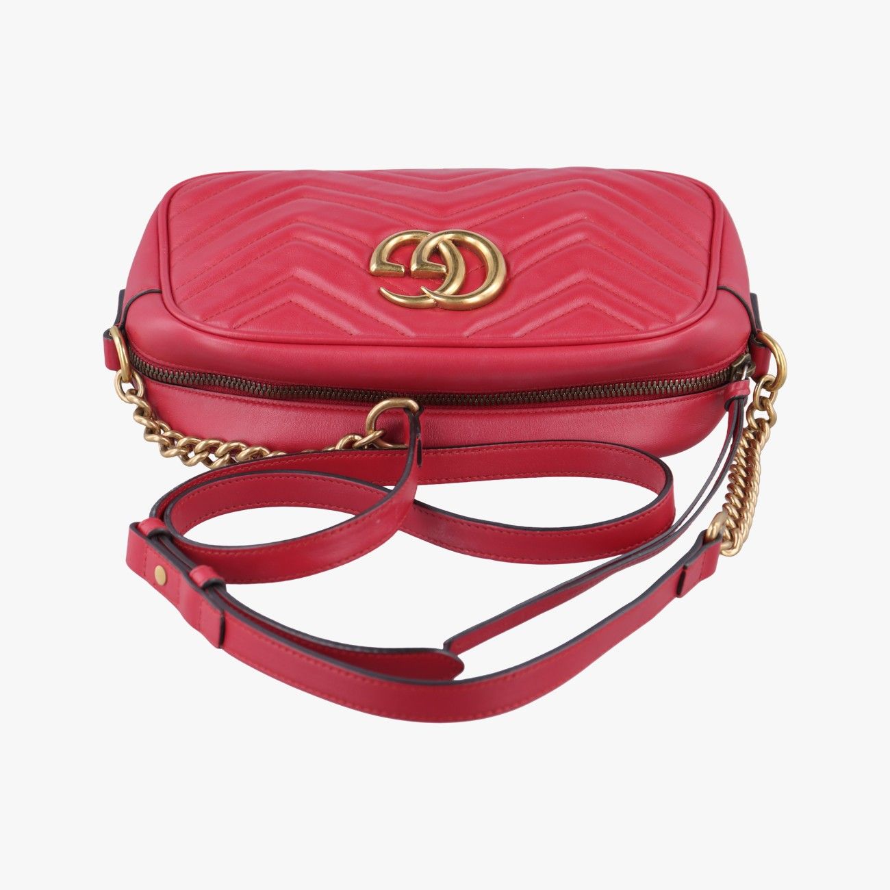 グッチGucciGGマーモントレッドレザー447632F026142315