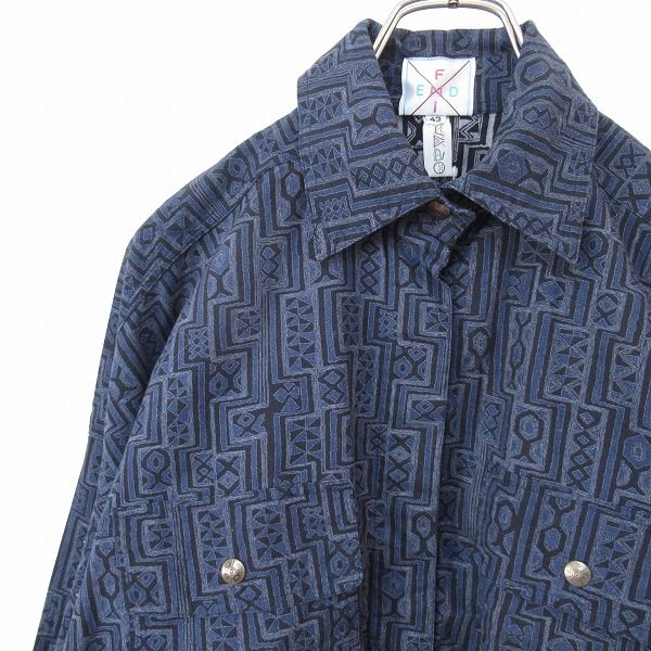 イタリア製 Vintage FENDI アシンメトリー アンコン ジャケット rinkan_10211-250323-0233
