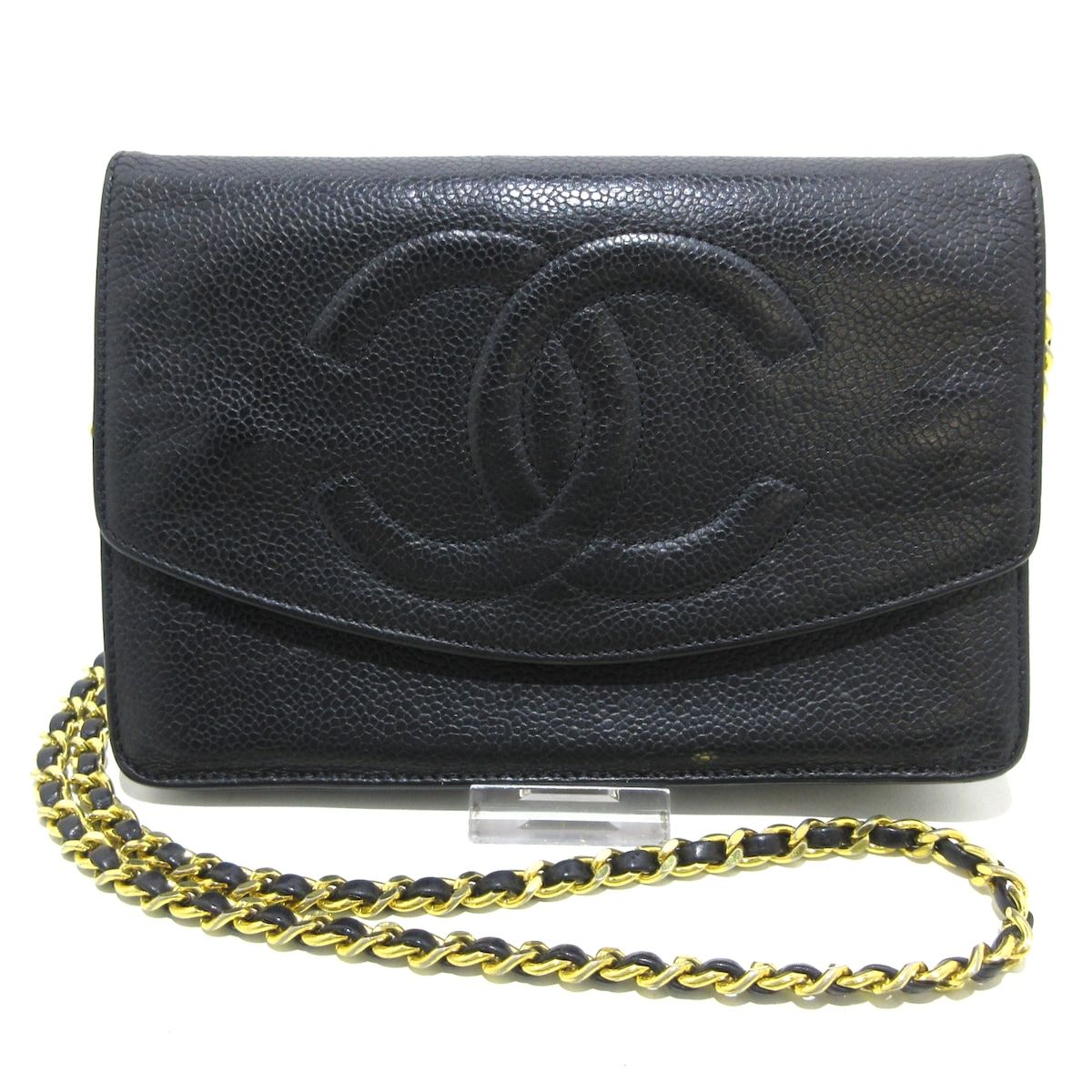 CHANEL シャネル 財布 - A13509 黒 チェーンウォレット|ゴールド金具|ココマーク