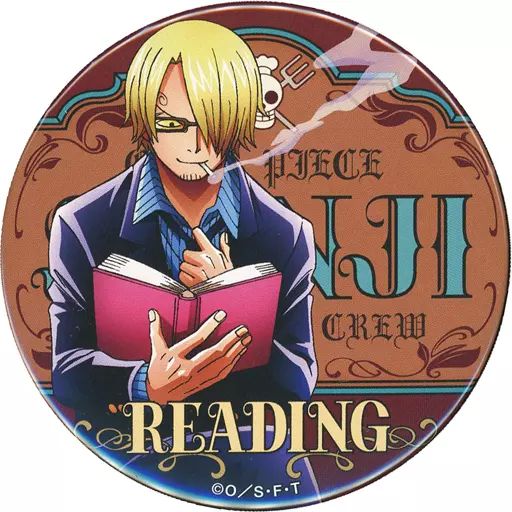 中古】バッジ・ピンズ サンジ(読書) 「ワンピース 輩～YAKARA～缶