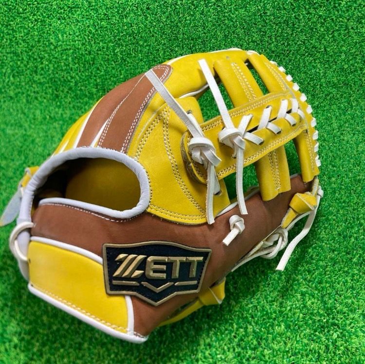 ZETT イエロー 硬式グローブ 右投げ ZETT イエロー 硬式グローブ 右投げ