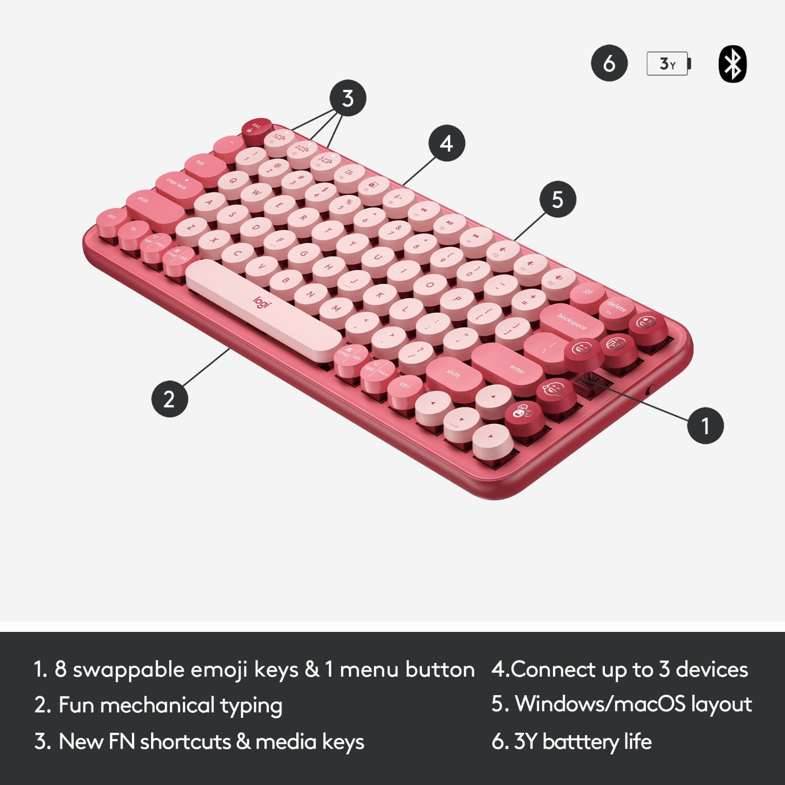 ロジクールPOPKEYSK730ROメカニカルワイヤレスキーボードローズ 719sB5imtDL._UF894,1000_QL80_.jpg
