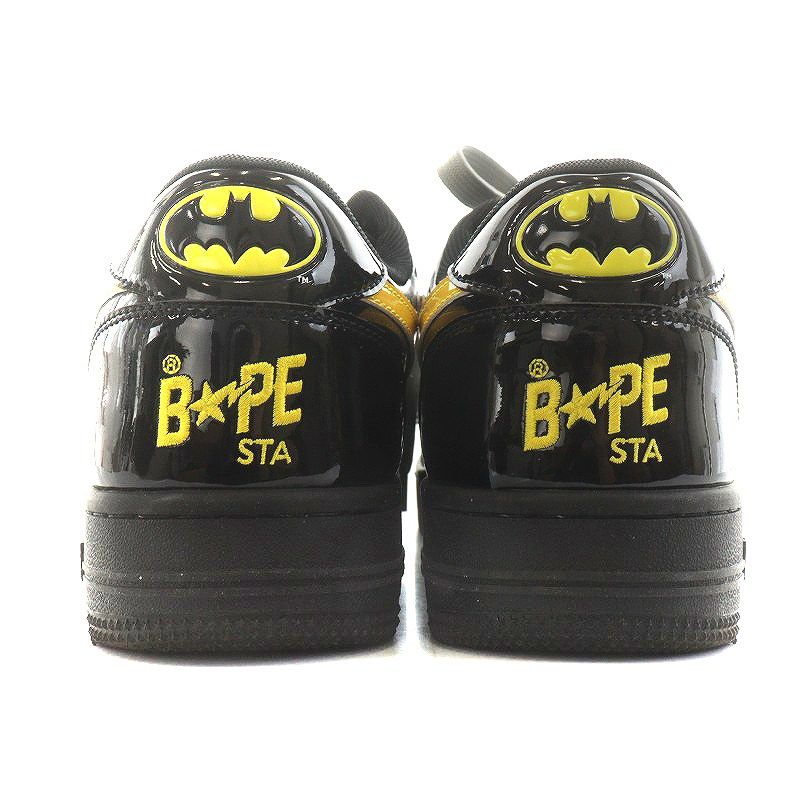 A BATHING APE スニーカー シューズ 28.0cm 黒 黄