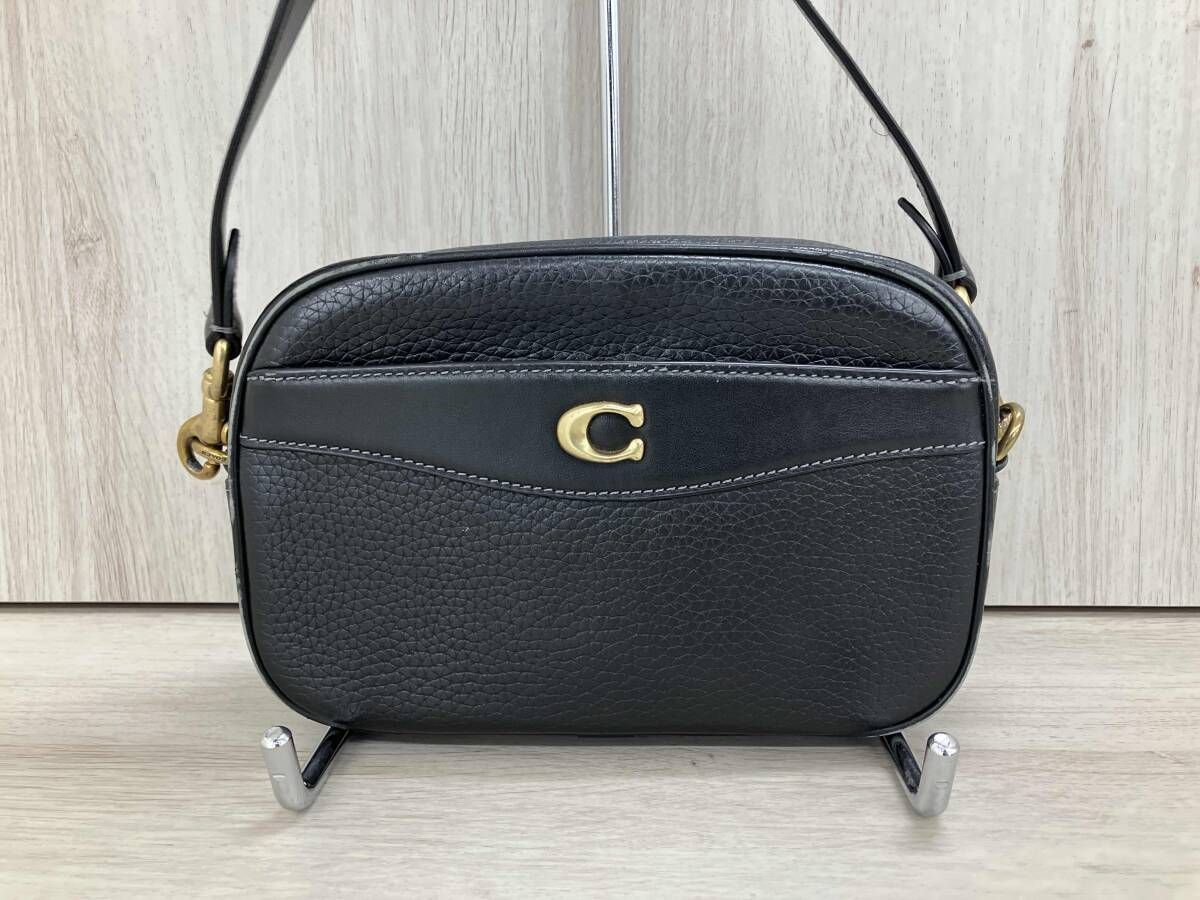COACH H2211-CC386 ショルダーバッグ ブラック コーチ レザー レディースバッグ メンズバッグ