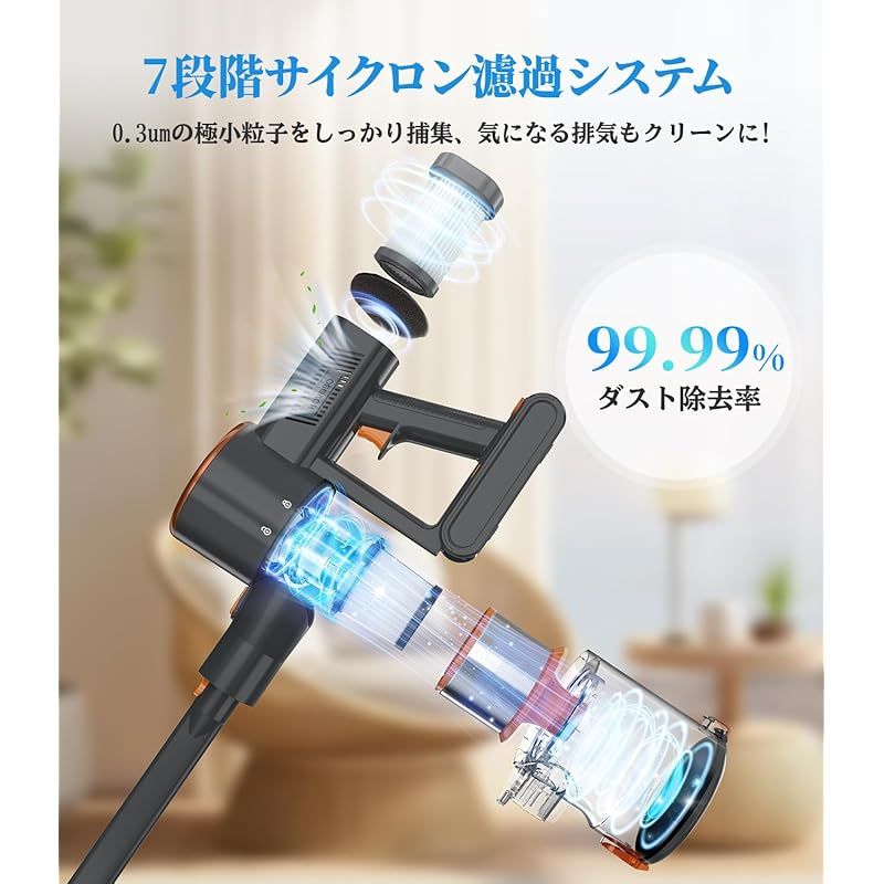 コードレス掃除機　45000pa 超強力吸引　 ハンディークリーナー　掃除機 Joyhouse 【クーポンで12,580円】最新型 掃除機 コードレス ハンディ
