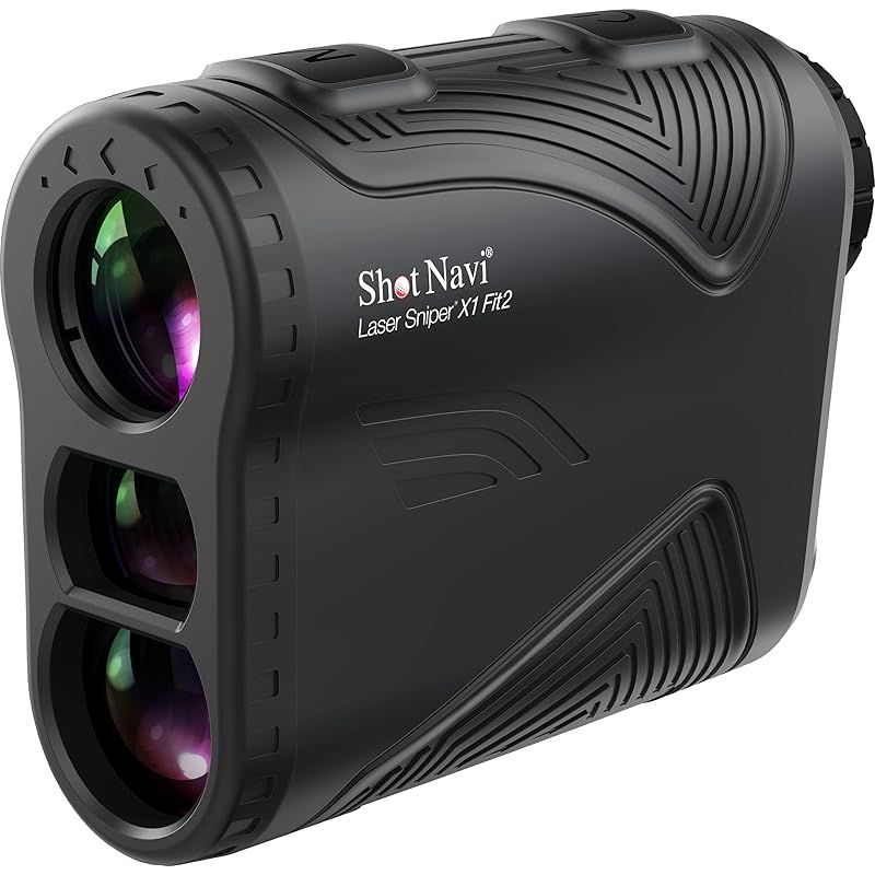 Shot Navi ショットナビ ゴルフ レーザー距離測定器 LaserSniper X1 Fit2 BK 軽量 超コンパクト 高低差 レーザー距離計測器 1
