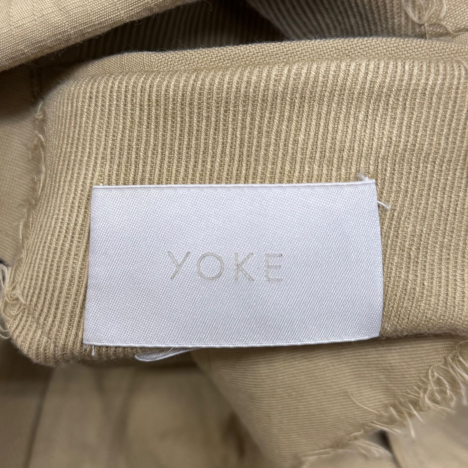 参考上代79200円 未使用品 YOKE 24SS Block Jacquard Half Coat 