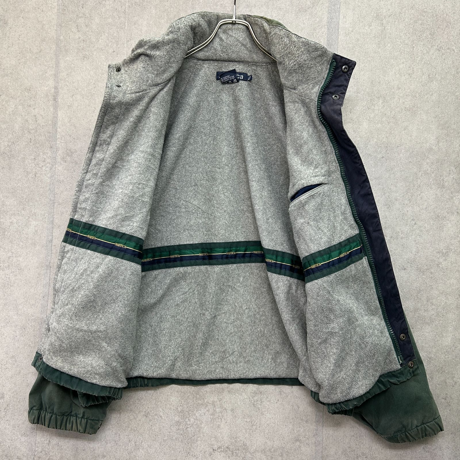 NAUTICA ノーティカ レア 小文字タグ 90s ウォームアップ 裏フリース 