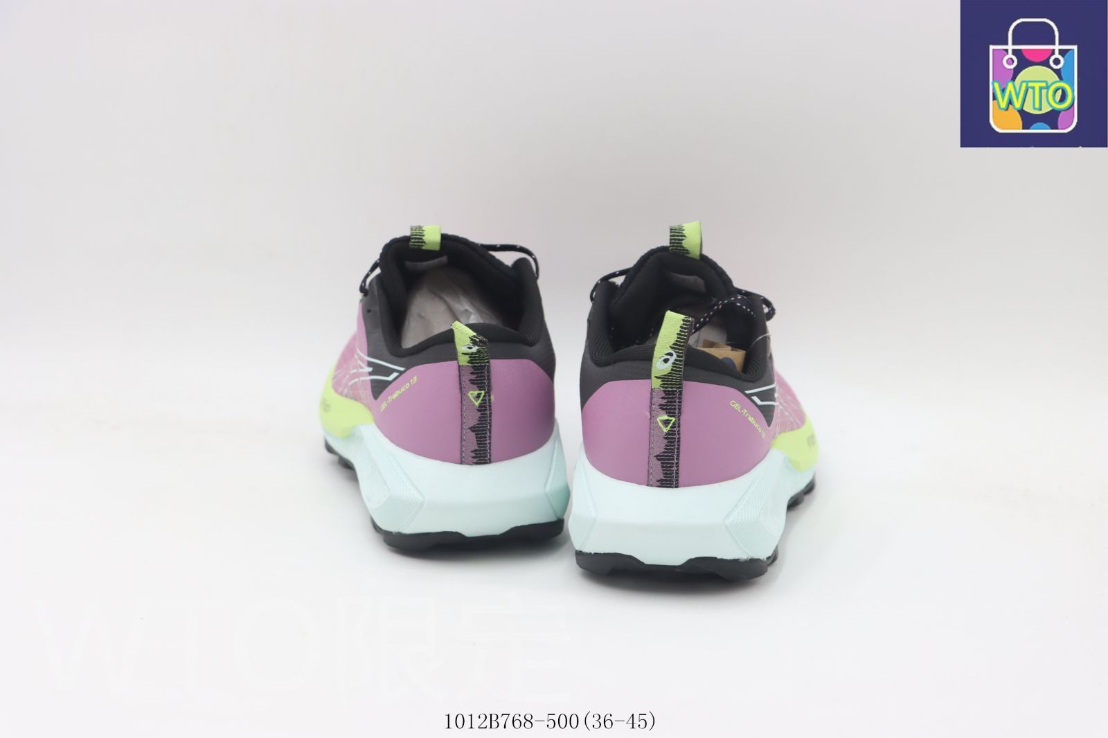 ランニングシューズ ブラックパープル