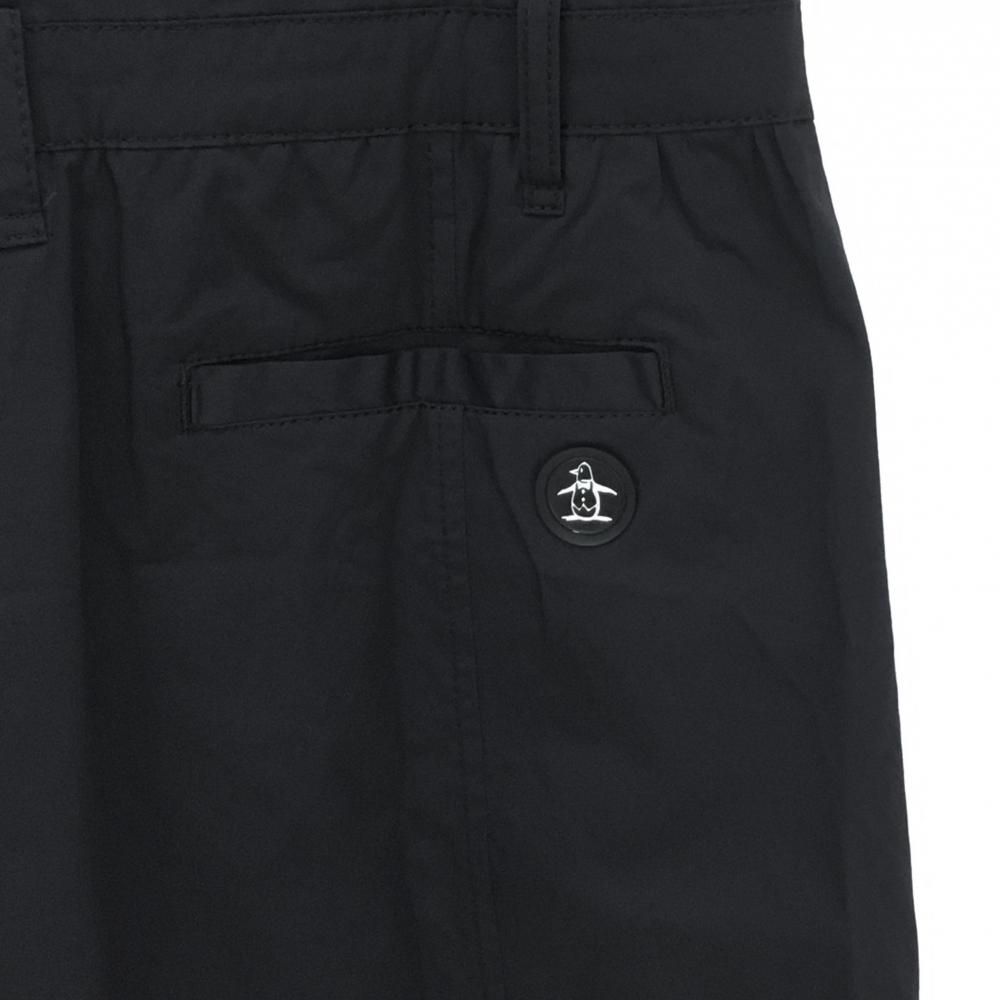 美品】マンシングウェア ノースリーブワンピース 黒 ナイロン フロント