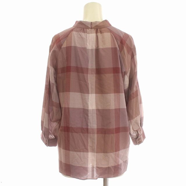 BLUE LABEL CRESTBRIDGE - 【美品】ブルーレーベルクレストブリッジ　ブラウス　チェック　ピンク BLUE LABEL CRESTBRIDGE ブルーレーベルクレストブリッジ ピンク