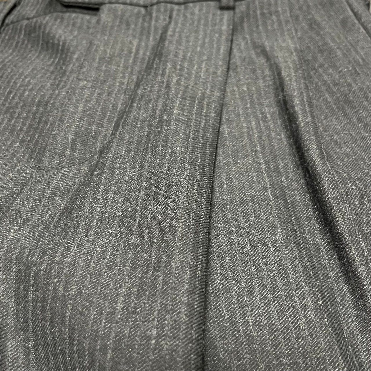 CELINE セリーヌ SKATE PANTS IN STRIPED WOOL GABARDINE CELINE セリーヌ SKATE PANTS IN STRIPED WOOL GABARDINE