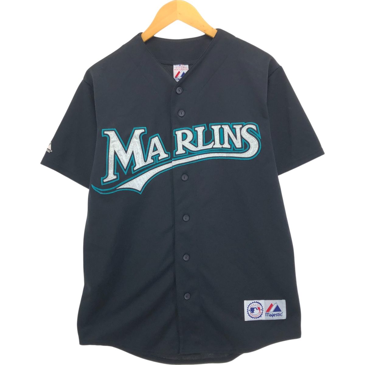 MLB メジャーリーグ マイアミマーリンズ　野球チーム　古着　L 00109k06-1.jpg
