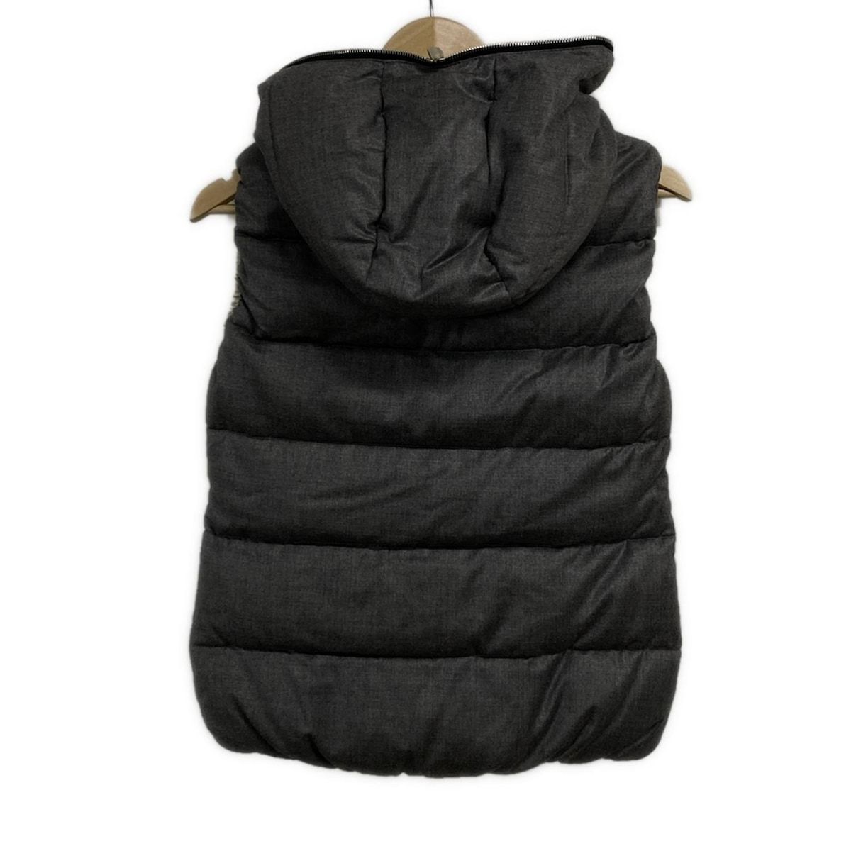 DUVETICA デュベティカ ダウンベスト サイズ40 M レディース FEBEDUE フェベデュエ グレー 秋 冬