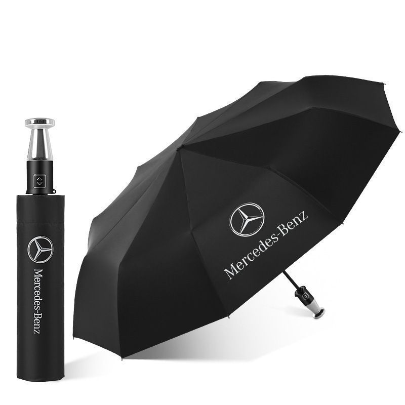 新品メルセデス・ベンツ晴雨兼用 折りたたみ特大強化厚傘 傘 アンブレラ 日傘 全自動リバースカー