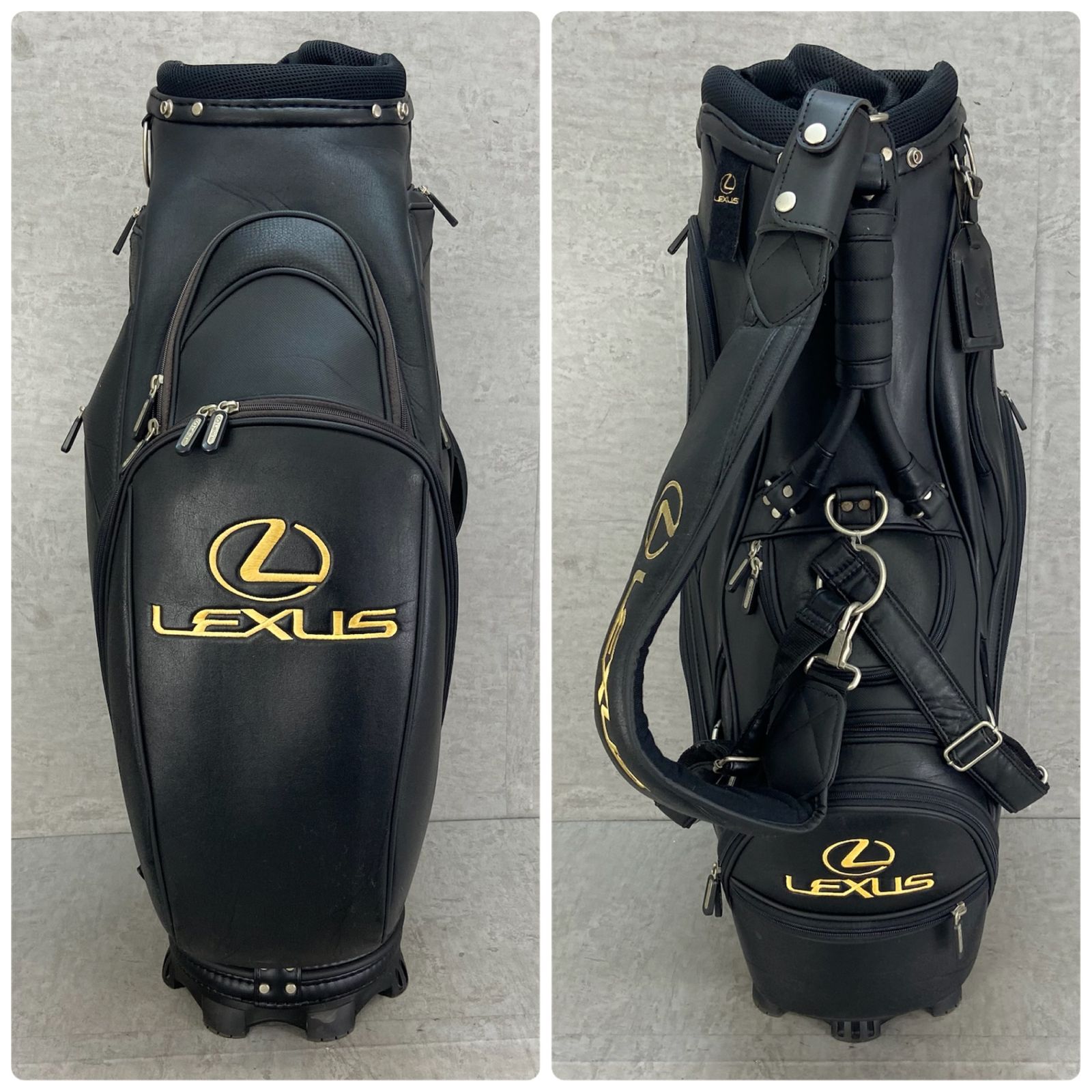 LEXUS レクサス ゴルフ キャディバッグ カート式 約9.5型 約24cm
