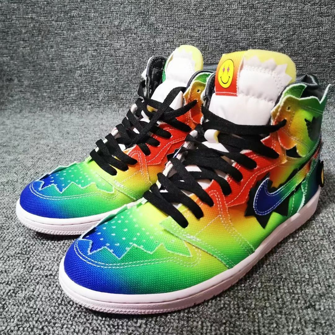 ナイキ エアジョーダン 1 レトロ ハイ J.バルヴィン】NIKE AIR JORDAN 1 HIGH OG J BALVIN  multi-color/multi-color-black dc3481-900 J.バルヴィン マルチ スニーカー AJ1 - メルカリ