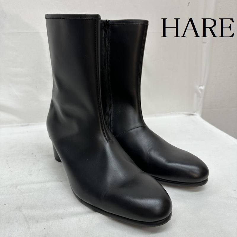 HARE】レザー ヒール ブーツ-