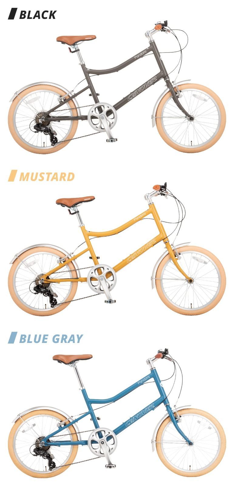 週末限定価格❣❊カノーバー ミニベロ 自転車 小径車 20インチ 7段変速 カノーバー(CANOVER) ミニベロ 自転車 小径車 20インチ 7段変速 カラー