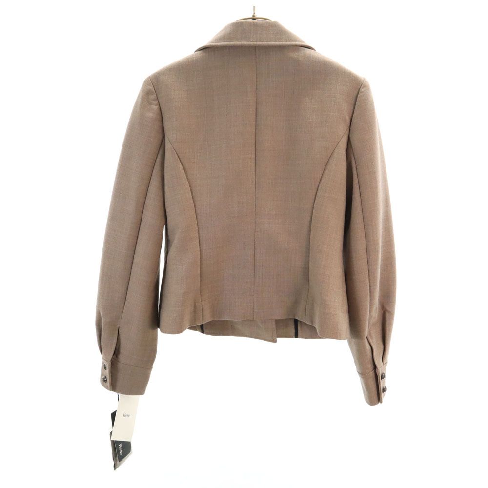 未使用 Rene ルネ 19AW 日本製 ウールブレンド ダブルライダース