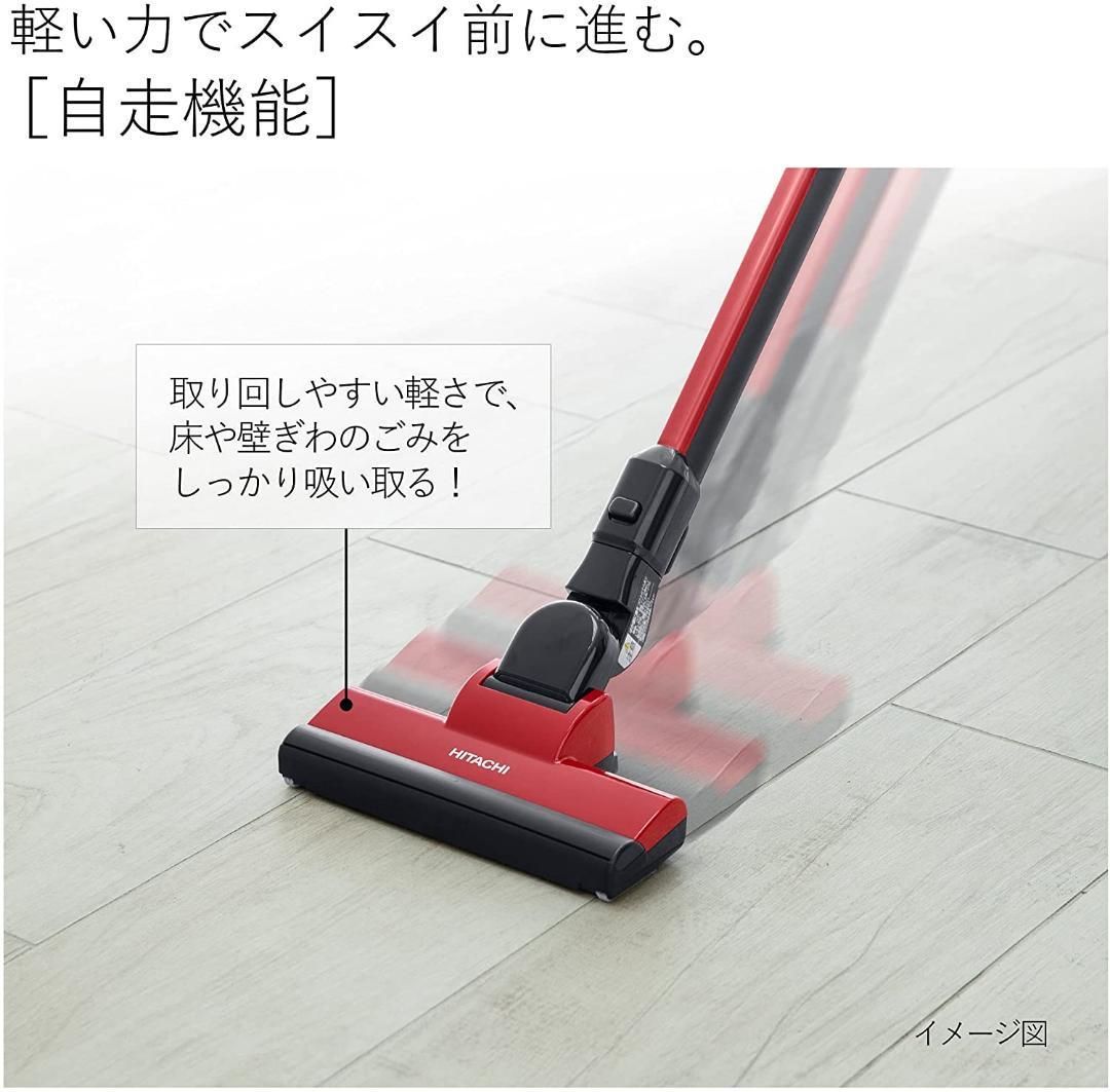 日立スティッククリーナー ラクかるスティック【日本製】 PV-BL10G R