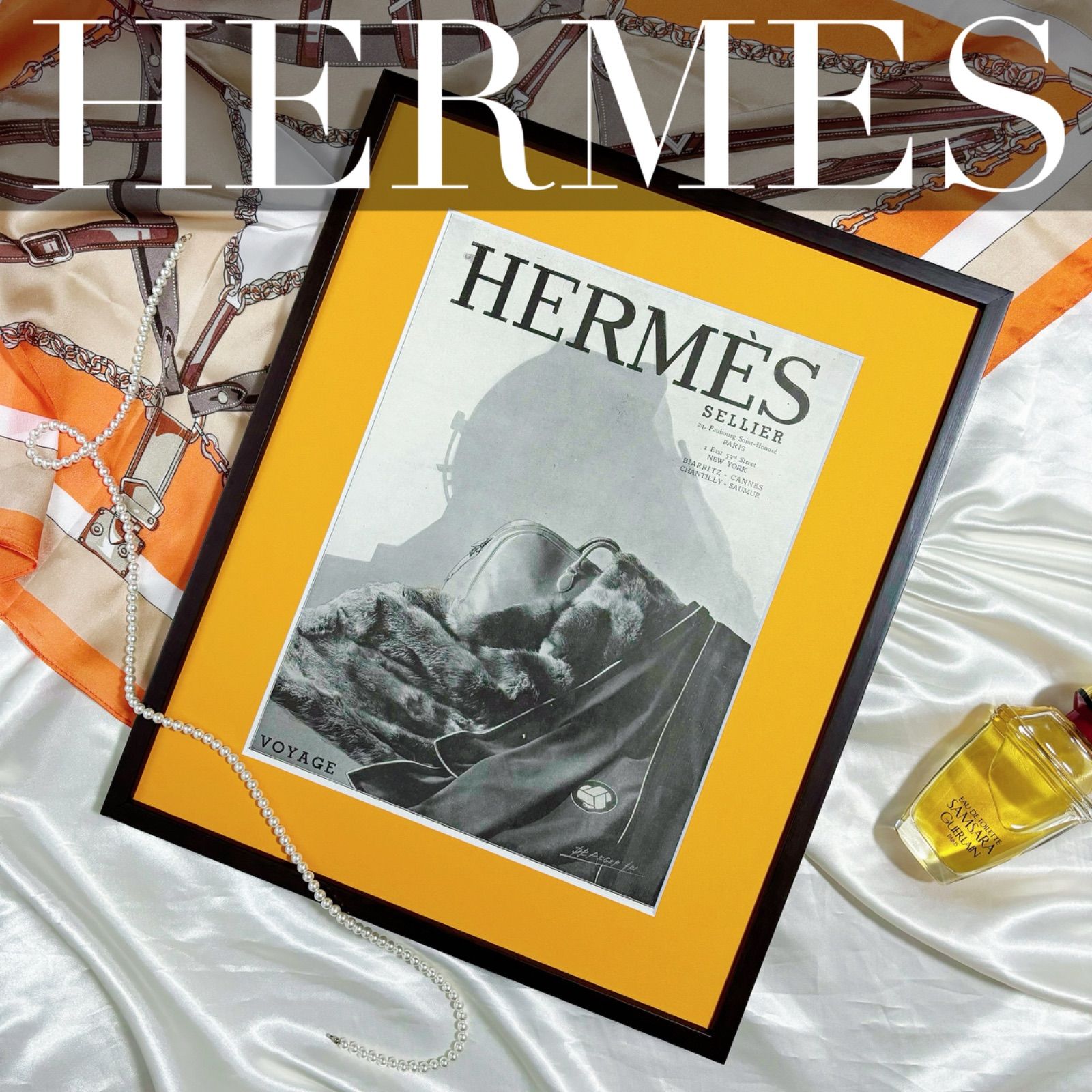 1930 広告＞HERMES エルメス ポスター ヴィンテージ アート
