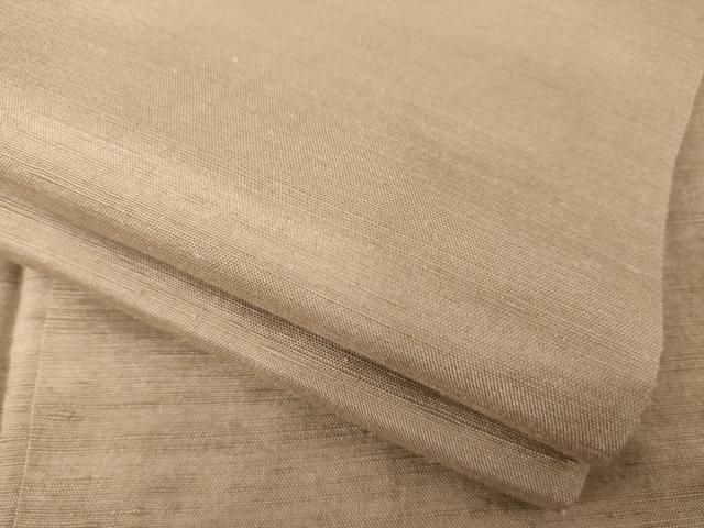 平和屋着物●上質な紬 色無地 柴染色 正絹 AABA9460ck