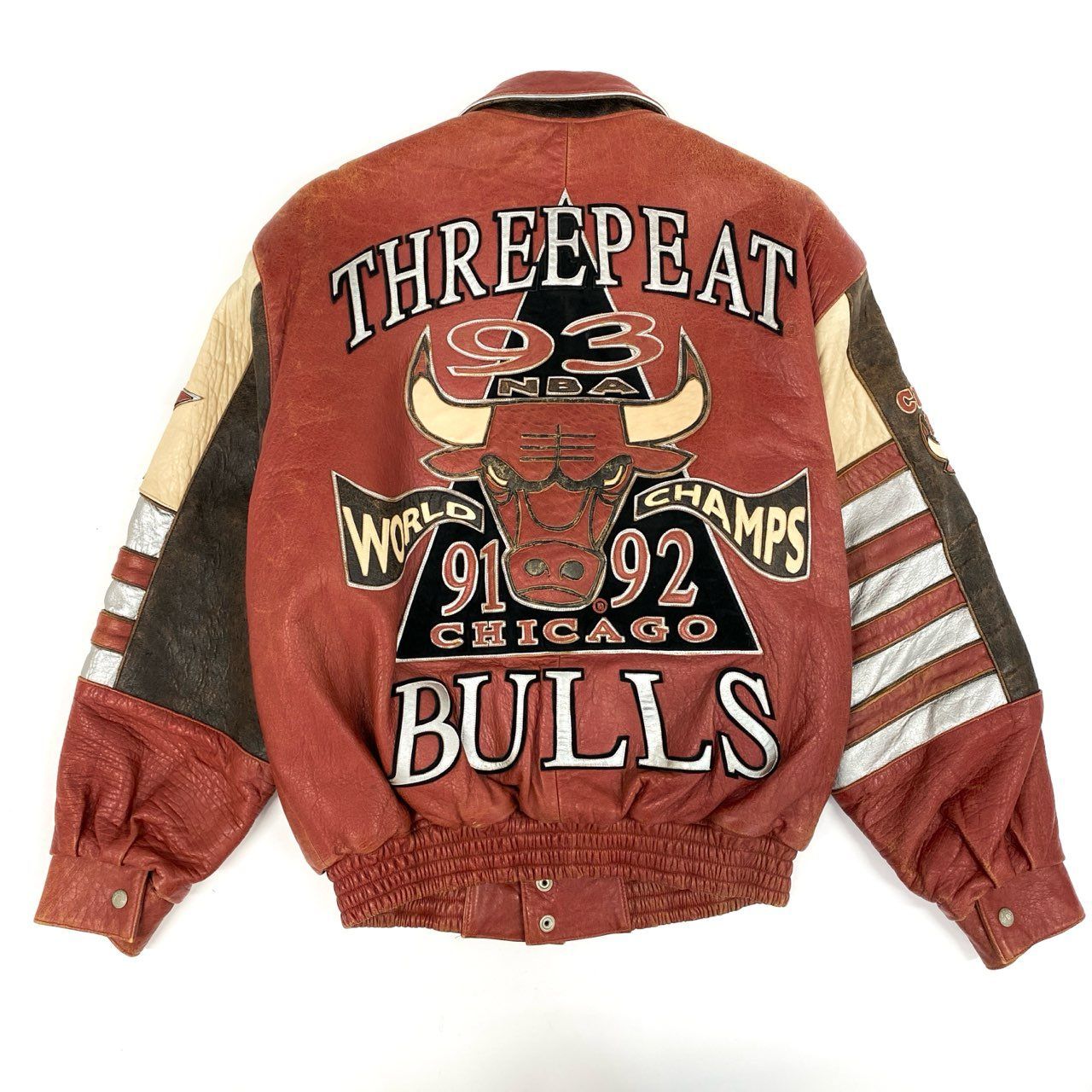 【稀少 】ジェフ・ハミルトン シカゴ・ブルズ アメリカ製 スタジャン JEFF HAMILTON スタジャン シカゴブルズ JEFF HAMILTON / JH DESIGN