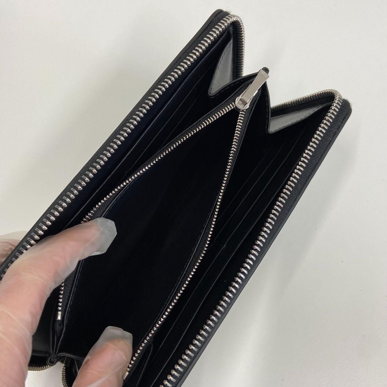美品 セリーヌ CELINE トリオンフ 長財布 ラージ ジップウォレット
