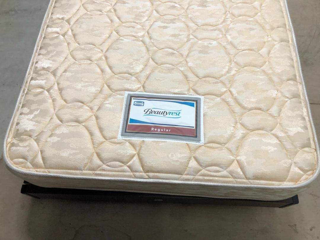 シモンズ Beautyrest シングルマットレス・フレームセット 250109-1