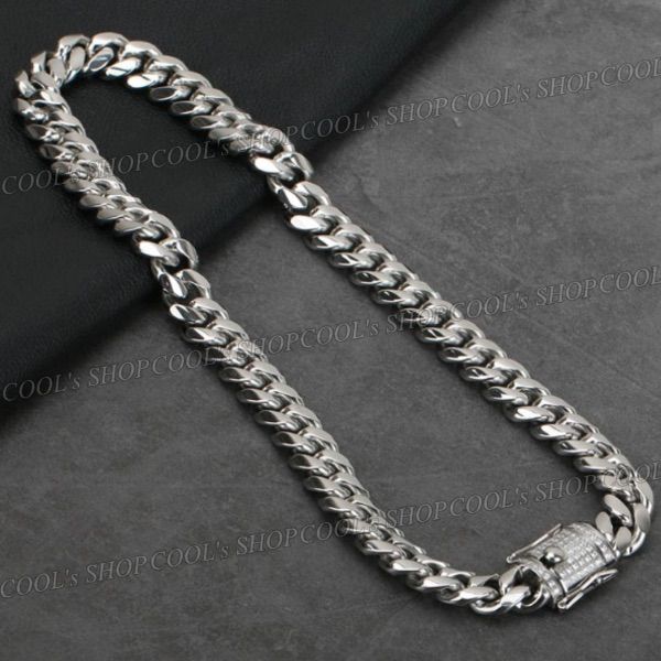 12mm 51cm 155g 喜平 ネックレス シルバー 316L ジルコニア 12mm 51cm 155g 喜平 ネックレス シルバー 316L ジルコニア