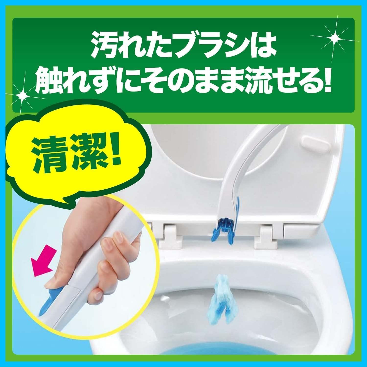 数量 ブラシ トイレ掃除 使い捨て 黒ズミ トイレ洗剤 36個 洗剤 付け替え用 フローラルソープの香り 流せるトイレブラシ まとめ買い スクラビングバブル