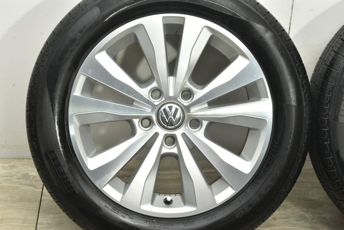 バリ溝 フォルクスワーゲン ゴルフ7 純正 16in 6.5J 46 PCD112 ピレリ P8FS 205 55R16 品番 5G0601025L ノーマル戻し 交換用に 可 TRITUETUBI_COM