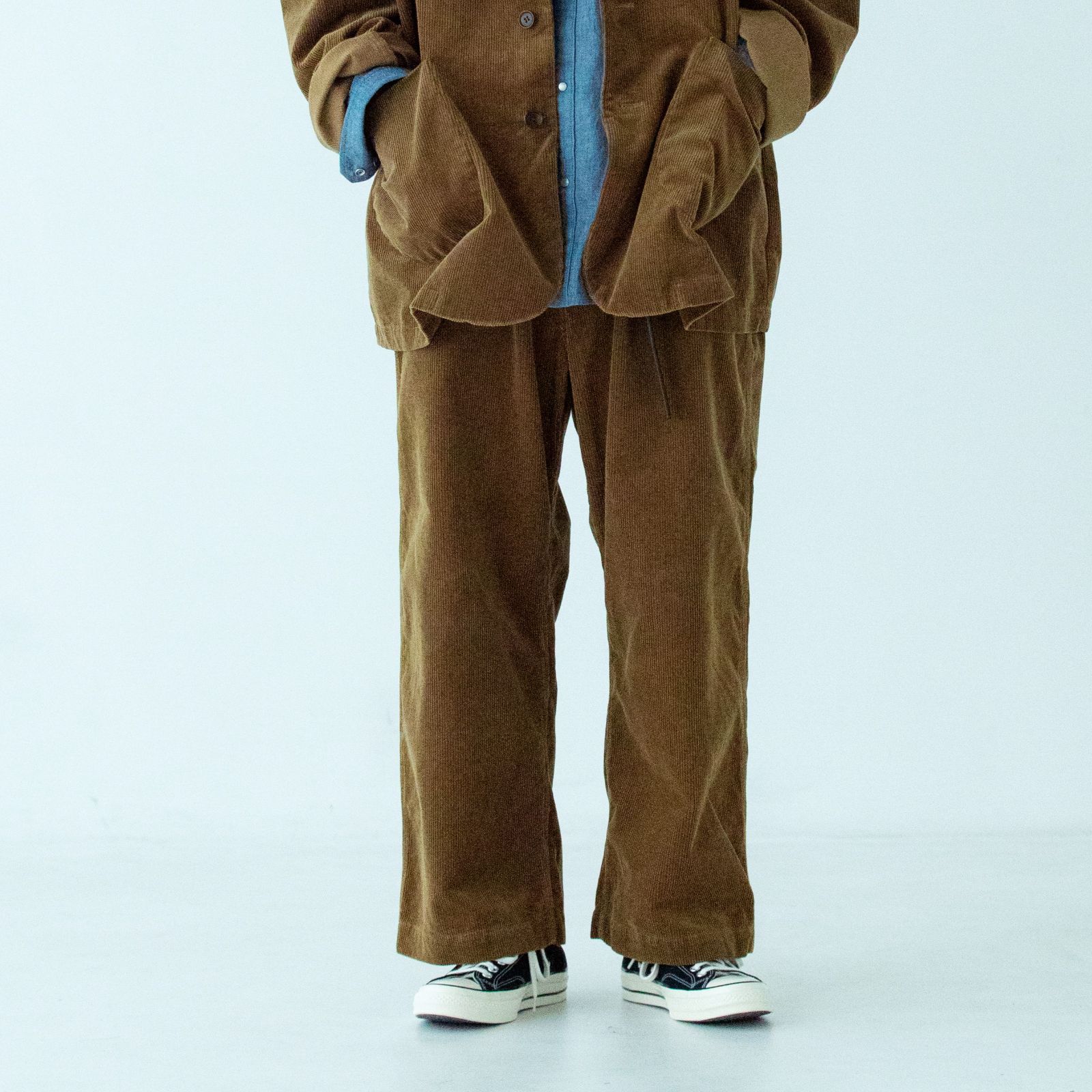 Ordinary fits オーディナリーフィッツ CORDUROY BELL PANTS GRAY コーデュロイ ベルパンツ ワイドパンツ 新品 -  メルカリ