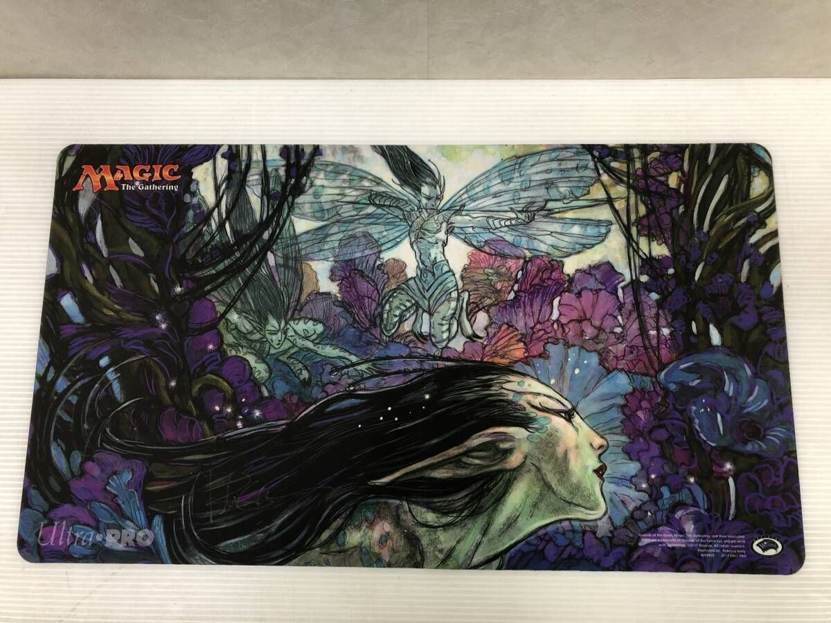 ☆MTG マジックザギャザリング 苦花 プレイマット 中古品