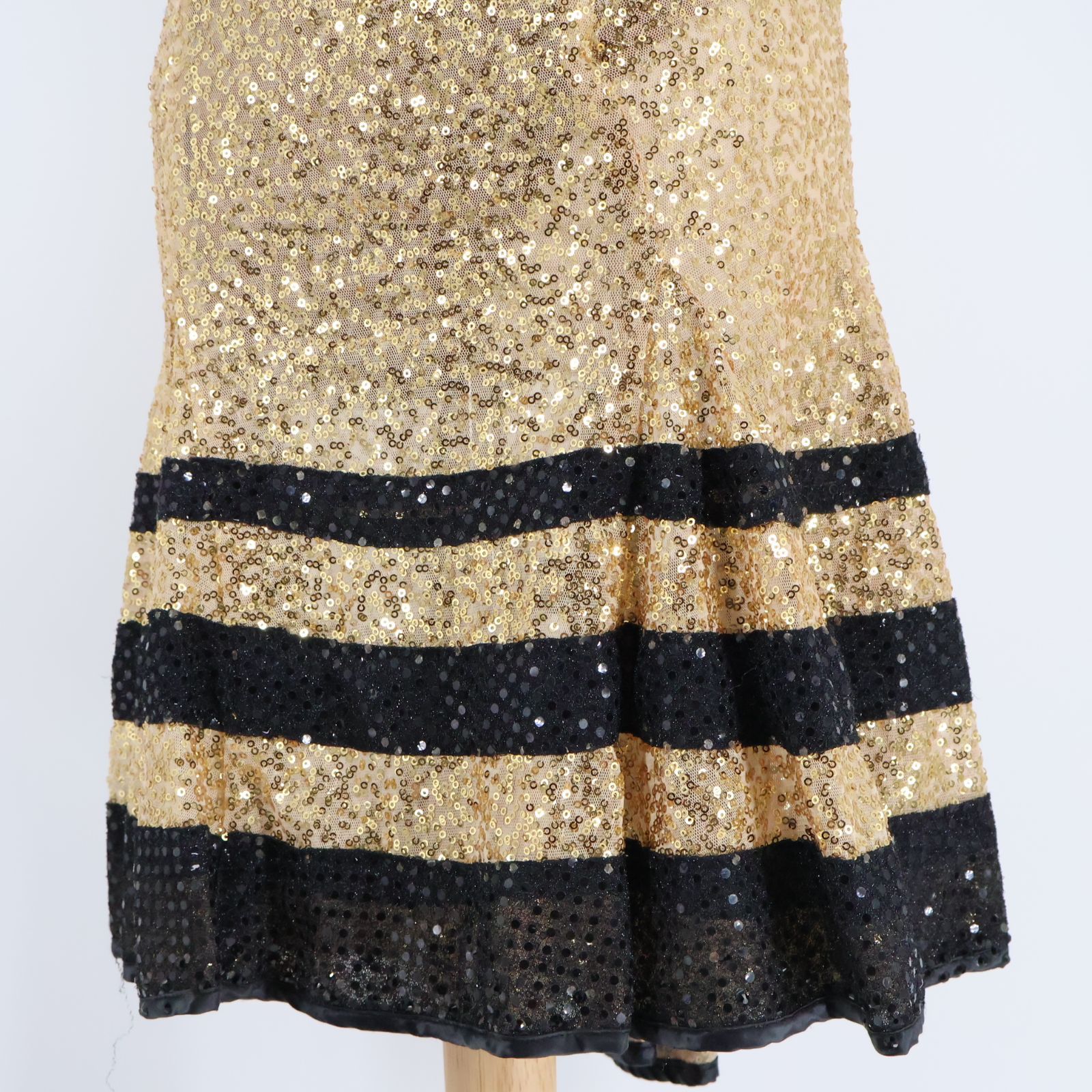 社交ダンス衣装】ゴールド fussis フーシーズ ラテン ドレス