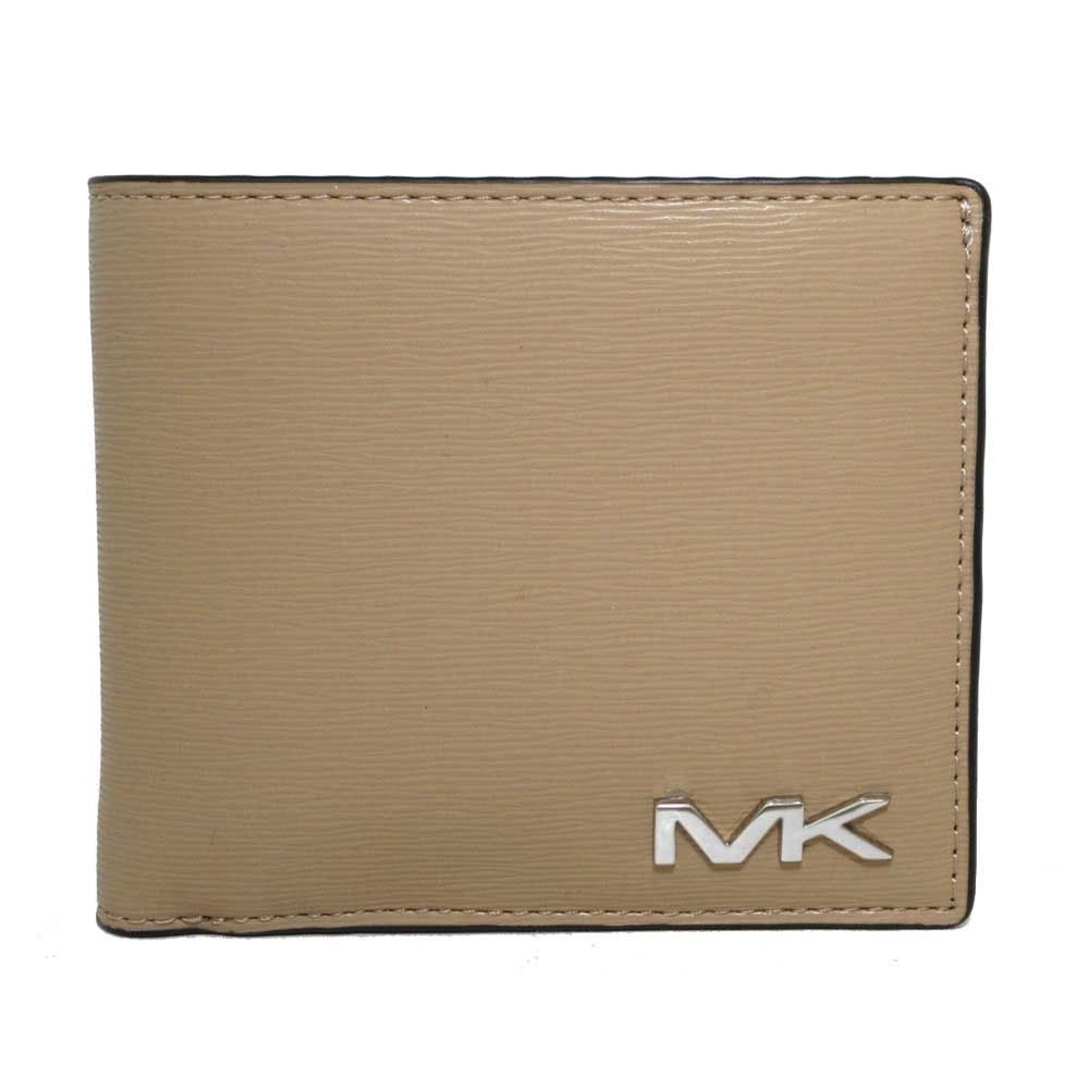 【新品】マイケルコース 財布 二つ折り財布 (小銭入れなし) MICHAEL KORS クーパー PVC 36F3COLF1U CAMEL (キャメル) アウトレット メンズ