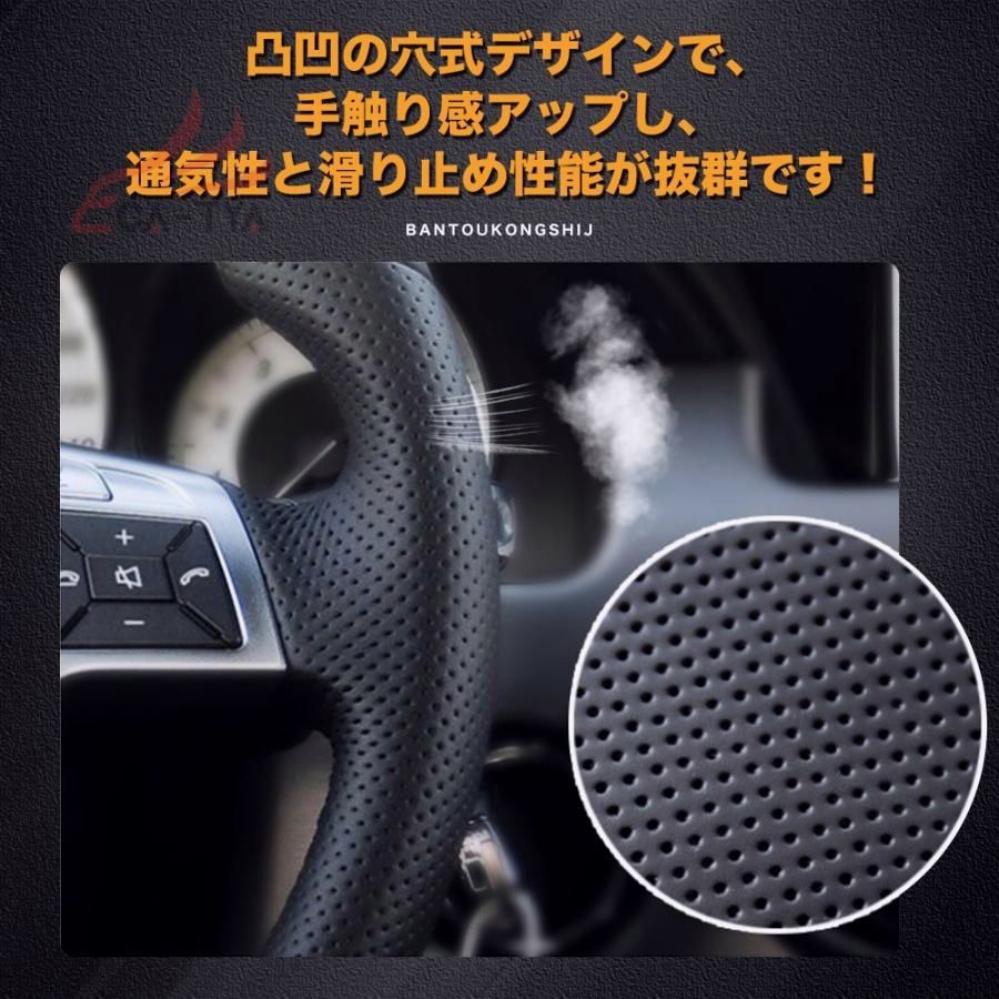 ZP076 ランドクルーザー250 トヨタ 250系 ハンドルカバー ステアリングカバー 手縫い 滑り防止 本革 握りやすい 手触り感抜群 BRIGHTFACE_UK