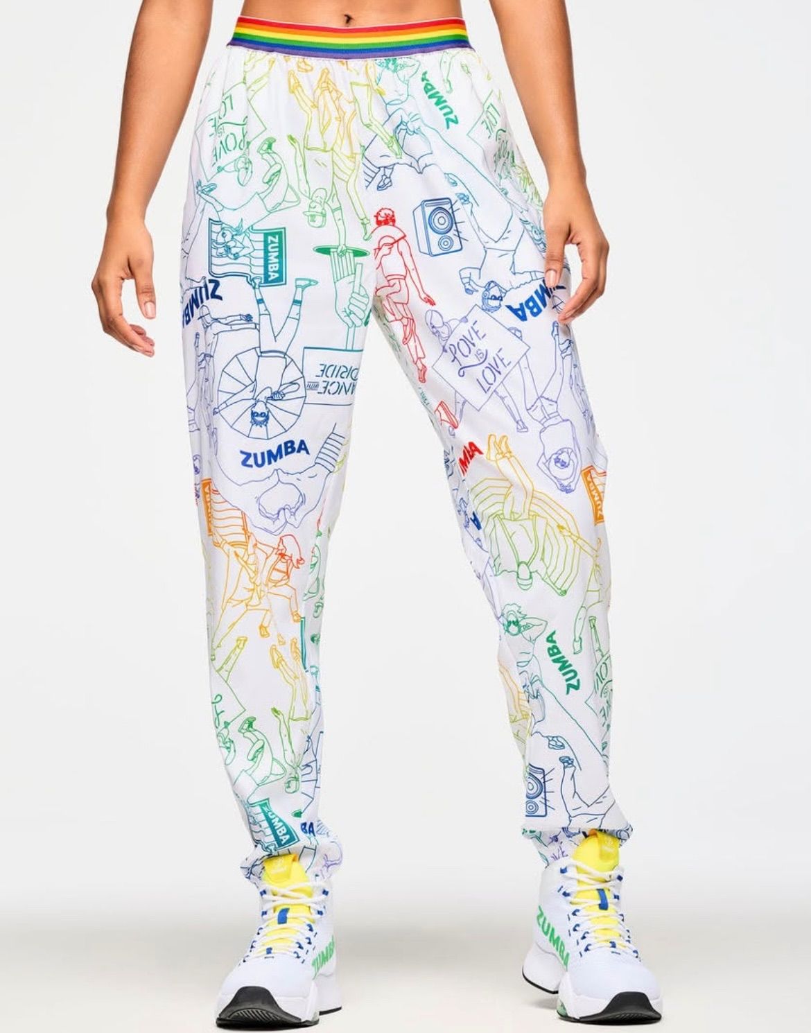 Zumba Elastic Waistband Slouch Woven Pants ZUMBA ズンバ