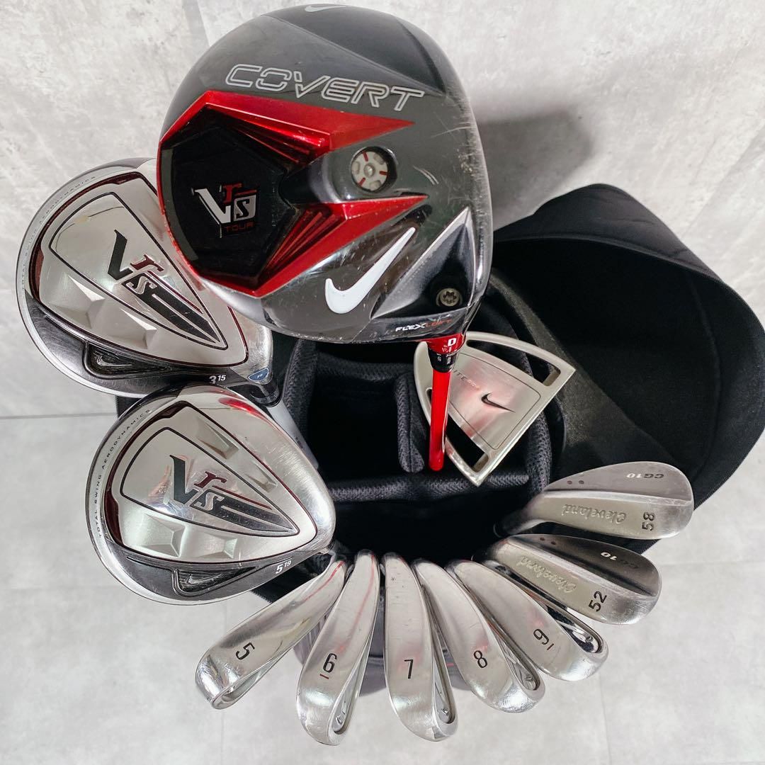 X661 ナイキ メンズ ゴルフ セット 12点 キャディバッグ 黒 カッコいい X661 ナイキ メンズ ゴルフ セット 12点 キャディバッグ 黒