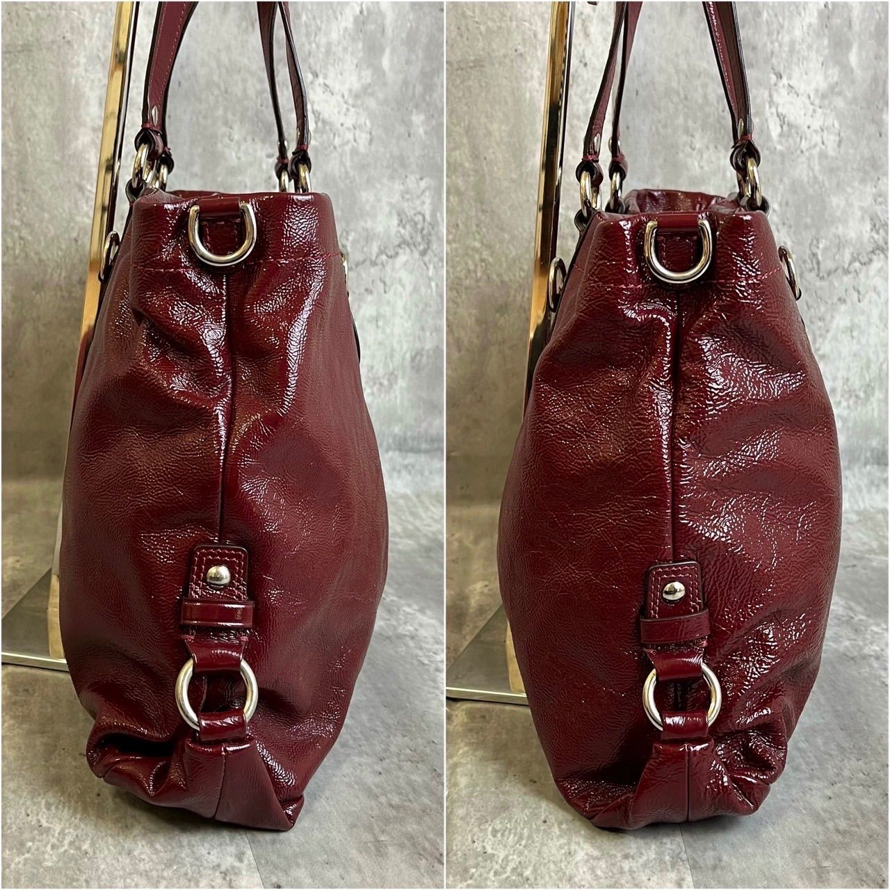 ✨良品✨ COACH コーチ 2way ショルダーバッグ トートバッグ シルバー 